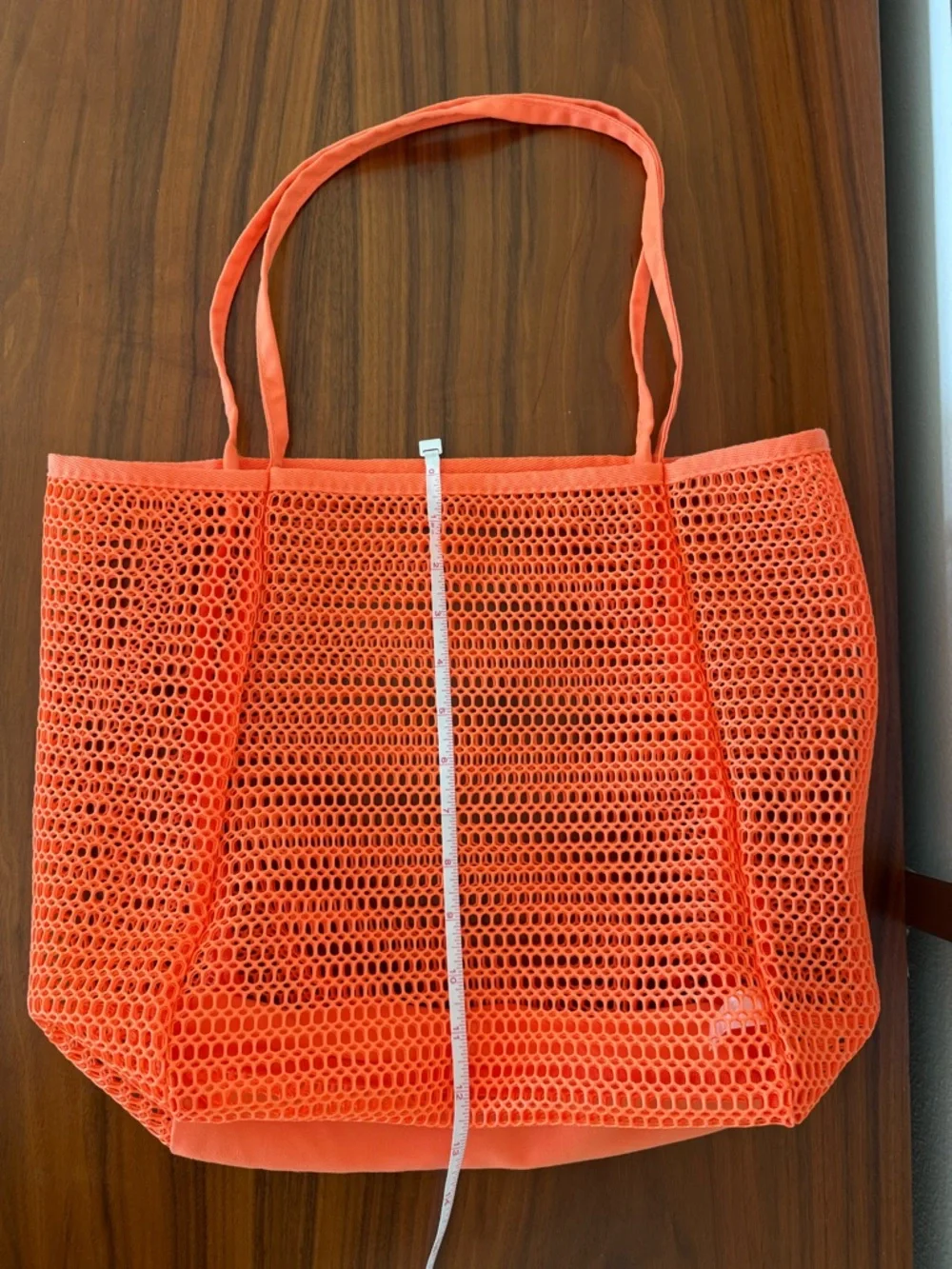 Bright Orange Mesh Tote Bag and Vinyl Pouch set - Picture 5 of 11